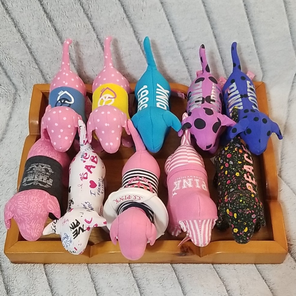 VS PINK Plush Dogs Lot of 10